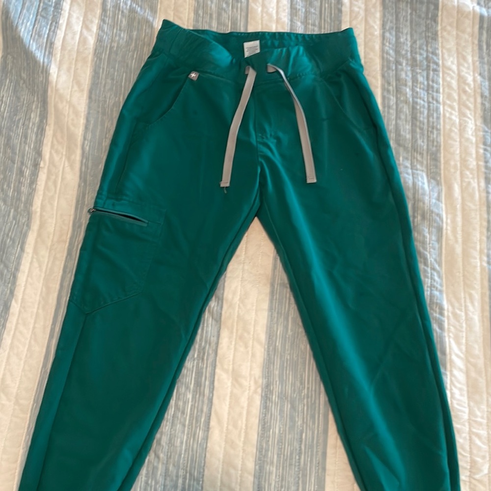 Figs joggers, good condition. Forest green.